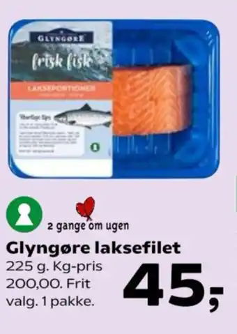 Kvickly Glyngøre laksefilet tilbud