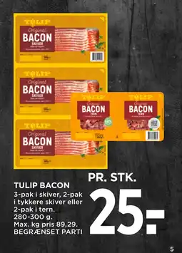 MENY TULIP BACON tilbud