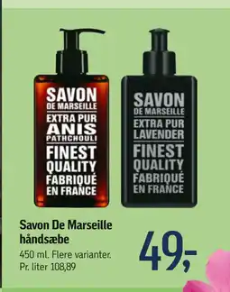 Føtex Savon De Marseille håndsæbe tilbud