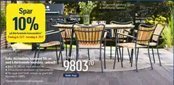 Føtex Kerteminde havebord 150 cm tilbud