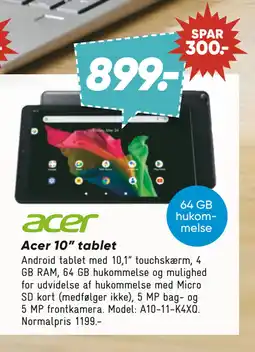 Bilka Acer 10” tablet tilbud