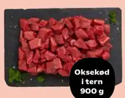 Kvickly Oksekød i tern 900 g tilbud