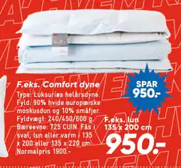 Bilka Comfort dyne tilbud