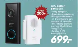 Bilka Eufy batteri dørklokke tilbud