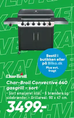 Bilka Char-Broil Convective 640 gasgrill - sort tilbud