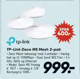 Bilka TP-Link Deco M5 Mesh 3-pak tilbud