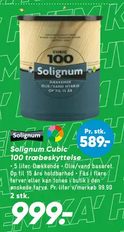 Bilka Solignum Cubic 100 træbeskyttelse tilbud