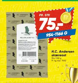Bilka H.C. Andersen skæreost tilbud