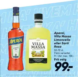 Aperol, Villa Massa Limoncello eller Sarti Rosa