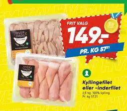 Bilka Kyllingefilet eller -inderfilet tilbud