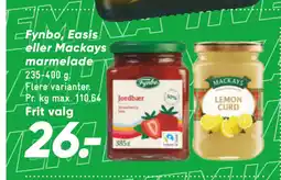 Bilka Fynbo, Easis eller Mackays marmelade tilbud
