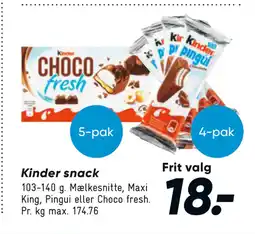 Bilka Kinder snack tilbud