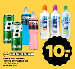 Netto Faxe Kondi Booster, 4 Move eller Active O2 tilbud