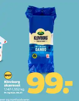 Netto Klovborg skæreost tilbud