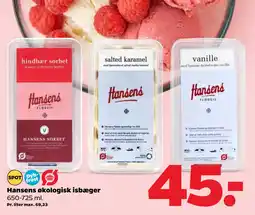 Netto Hansens økologisk isbæger tilbud