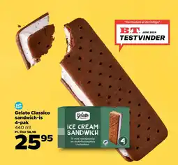 Netto Gelato Classico sandwich-is 4-pak tilbud