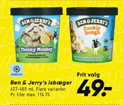Bilka Ben & Jerry’s isbæger tilbud