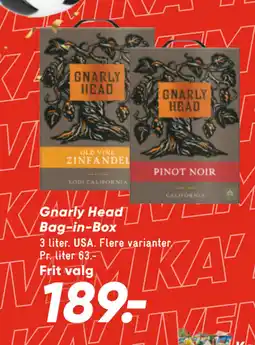 Bilka Gnarly Head Bag-in-Box tilbud