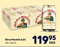 BorderShop Birra Moretti 4,6% tilbud