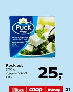 SuperBrugsen Puck ost tilbud