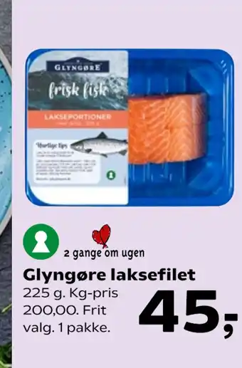 SuperBrugsen Glyngøre laksefilet tilbud