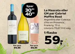 SuperBrugsen La Mascota eller GM par Gabriel Meffre Rosé tilbud