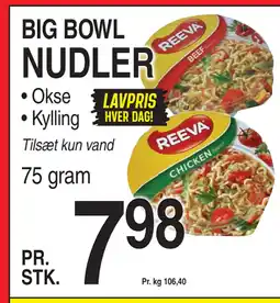 ABC Lavpris NUDLER tilbud