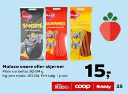 Malaco snøre eller stjerner