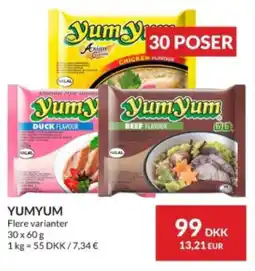 Nielsen's Discount YUMYUM Flere varianter 30 x 60 g tilbud