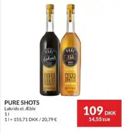 Nielsen's Discount PURE SHOTS Lakrids el. Æble tilbud
