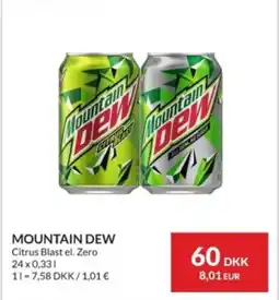 MOUNTAIN DEW Citrus Blast el. Zero 24 x 0,331