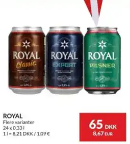 Nielsen's Discount ROYAL Flere varianter tilbud