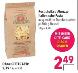 Citti Rustichella d'Abruzzo Italienische Pasta tilbud