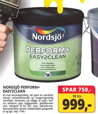 Farveland NORDSJÖ PERFORM+ EASY2CLEAN tilbud