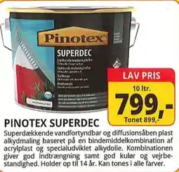 Farveland PINOTEX SUPERDEC tilbud