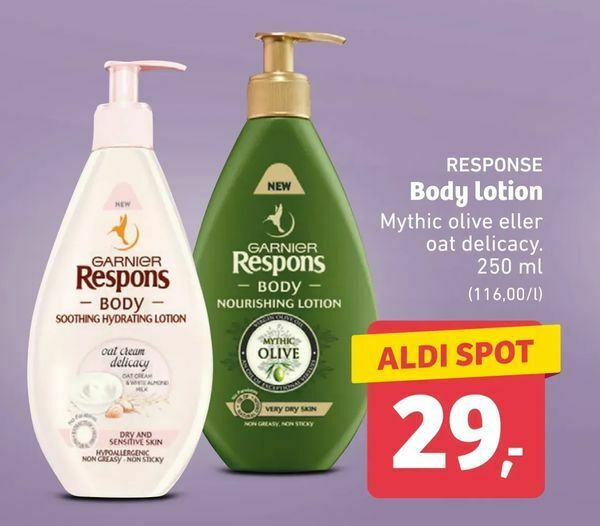 Body lotion tilbud hos ALDI