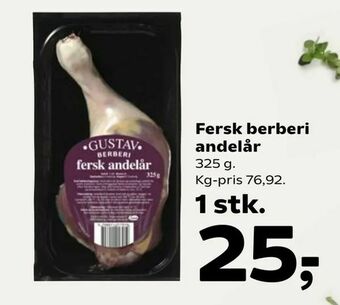 SuperBrugsen Fersk berberi andelår tilbud