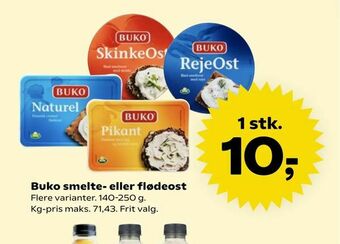 SuperBrugsen Buko smelte- eller flødeost tilbud