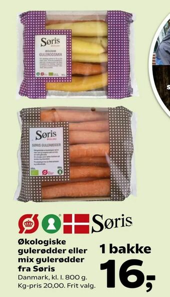 SuperBrugsen Økologiske gulerødder eller mix gulerødder fra Søris tilbud