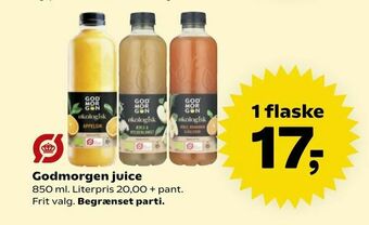 SuperBrugsen Godmorgen juice tilbud