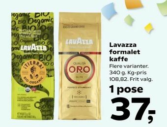 SuperBrugsen Lavazza formalet kaffe tilbud