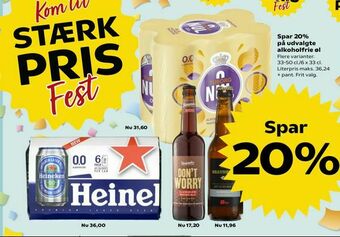 SuperBrugsen Udvalgte alkoholfrie øl tilbud