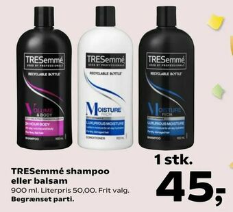 SuperBrugsen TRESemmé shampoo eller balsam tilbud