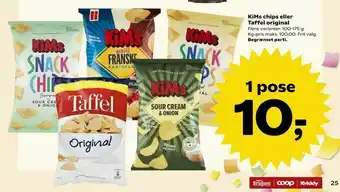 SuperBrugsen KiMs chips eller Taffel original tilbud
