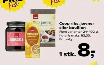 SuperBrugsen Coop ribs, jævner eller bouillon tilbud