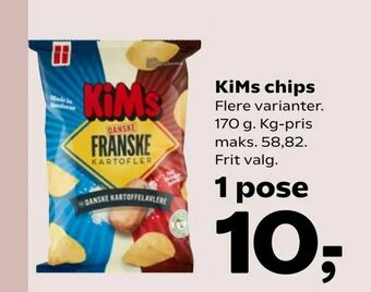 SuperBrugsen KiMs chips tilbud