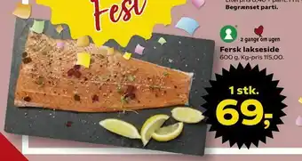Fersk lakseside