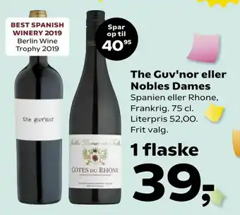 SuperBrugsen The Guv'nor eller Nobles Dames tilbud