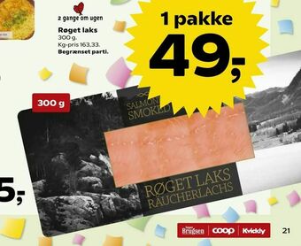 SuperBrugsen Røget laks tilbud