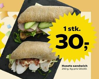 SuperBrugsen Husets sandwich tilbud
